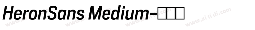 HeronSans Medium字体转换